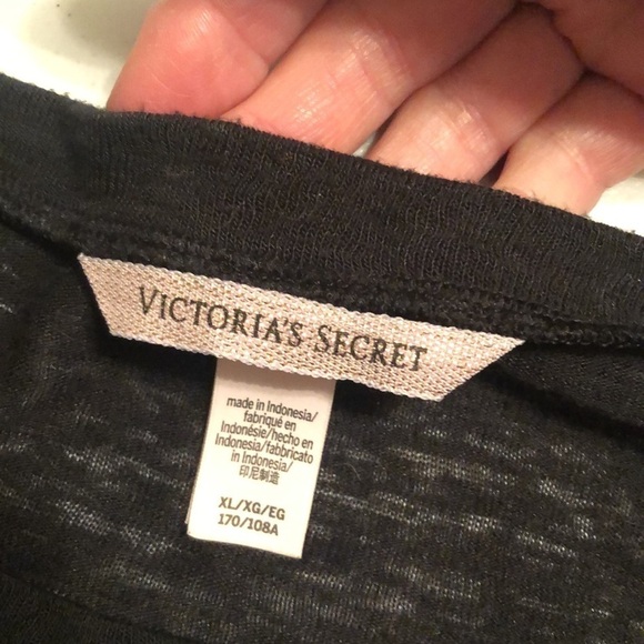 Victoria secrets “Love” top, black. Xlg - Picture 4 of 6
